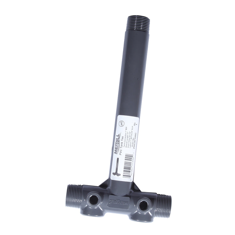 Heavy-Duty PVC Tank Tee with Dual Top Tappings