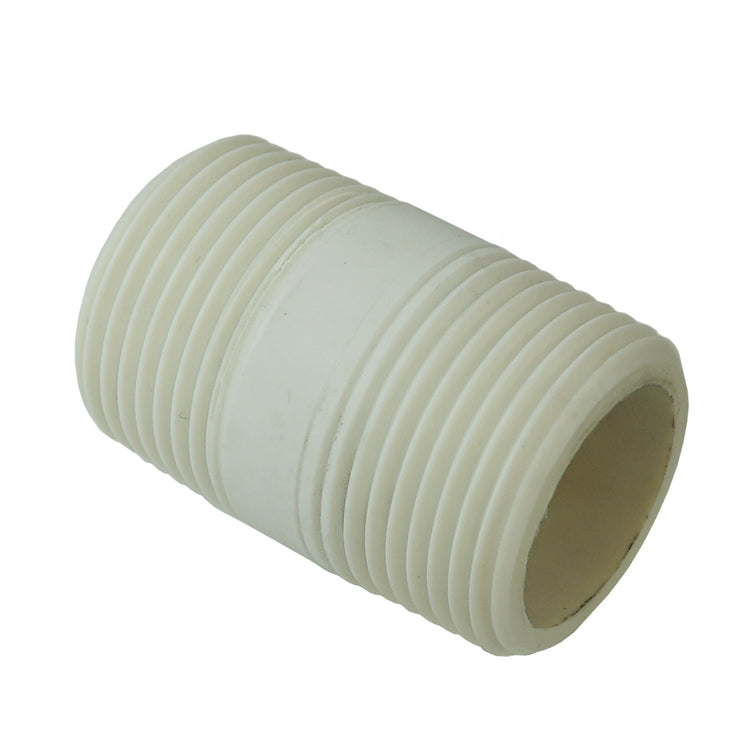PVC Pipe Nipple – Threaded Male Connector for Plumbing and Irrigation Systems