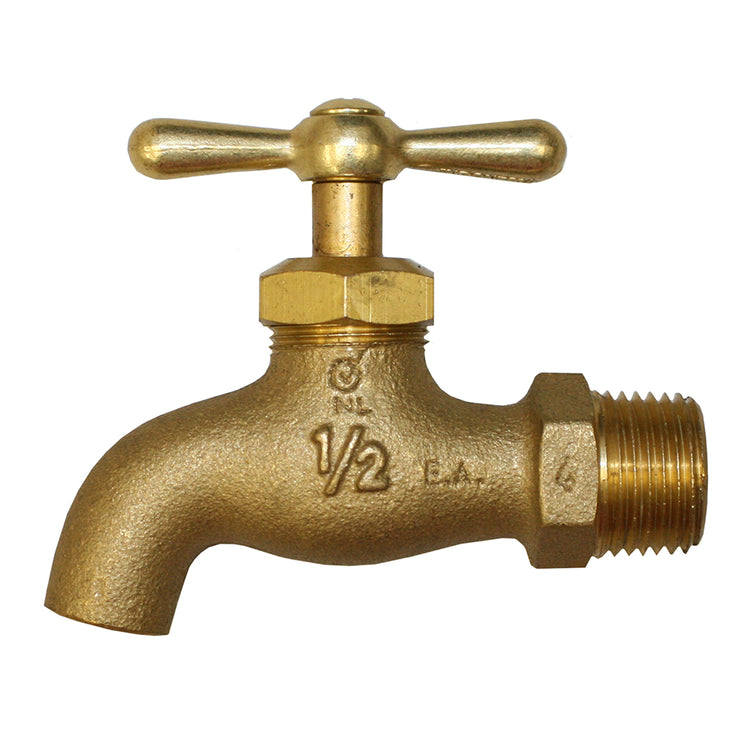Brass (No Lead) Tee Handle Sampling Valve (No Outlet Thread) – Durable Water Sample Control Valve