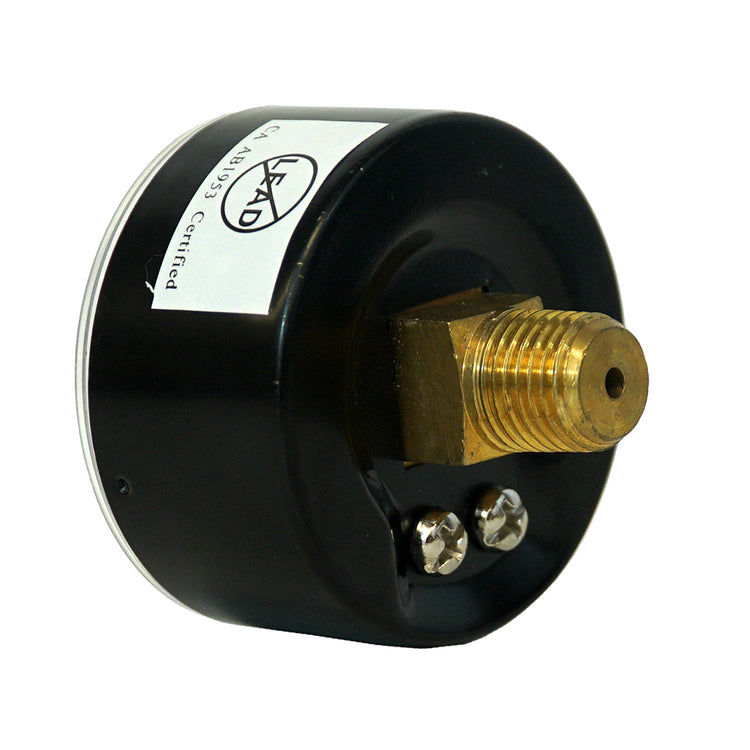 Dial Pressure Gauge – No Lead, Accurate Brass-Alloy Pressure Gauge for Water, Air & Steam