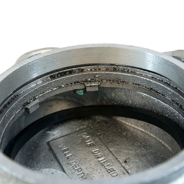 WCO Series Sanitary Watertight Well Cap with Grounding & Conduit Tapping | All-Aluminum Seal with Bronze Screen