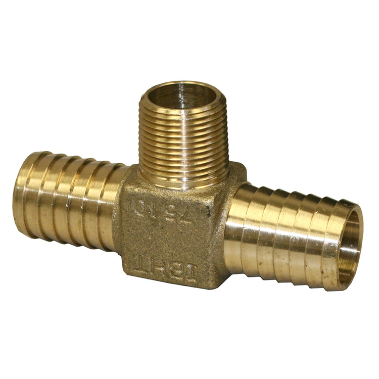 No-Lead Yellow Brass Hydrant Tee – MIP x Insert