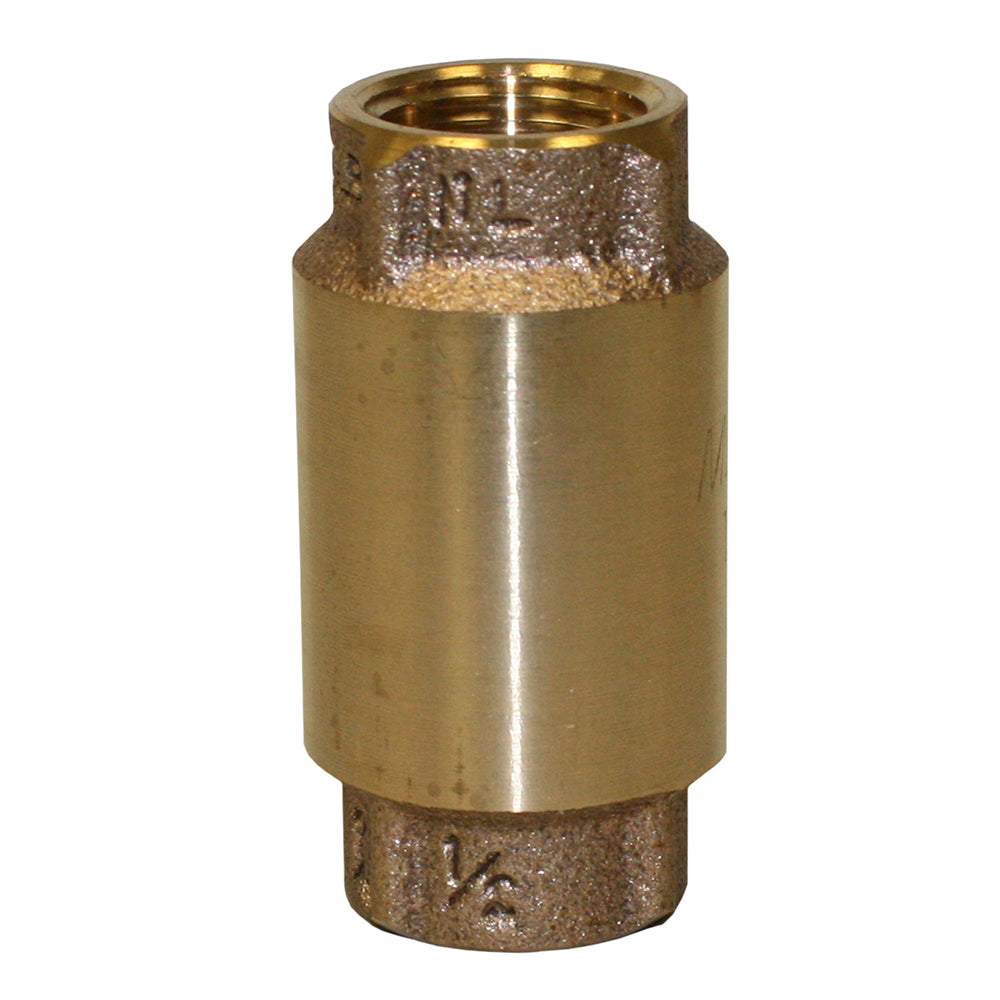 No-Lead Bronze Check Valve – No-Spin Poppet, High Performance