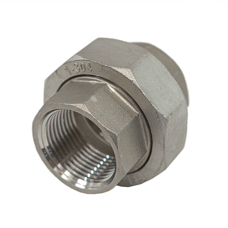 Stainless Steel Union with O-Ring – FIP to FIP Connector, Corrosion-Resistant, Durable Seal