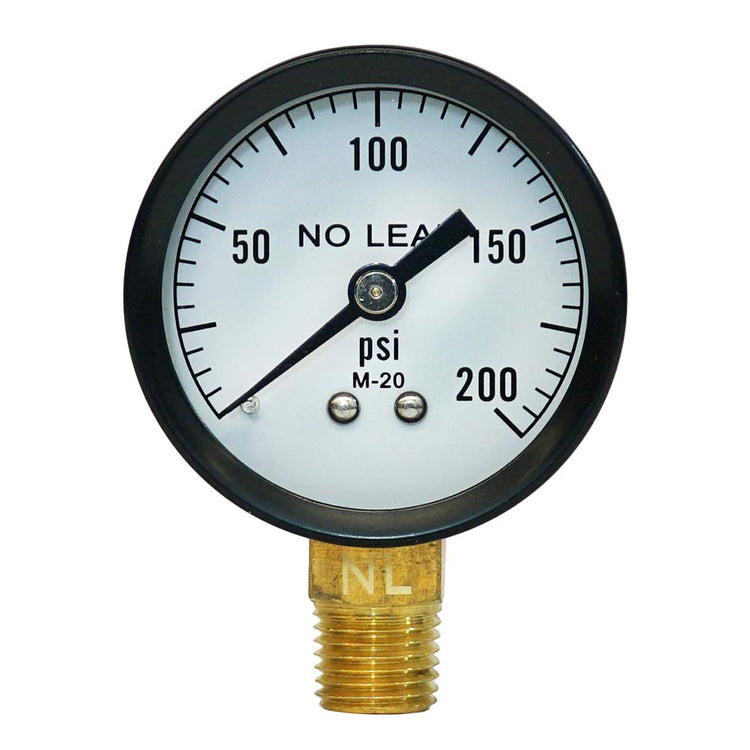 Dial Pressure Gauge – No Lead, Accurate Brass-Alloy Pressure Gauge for Water, Air & Steam | PGSC