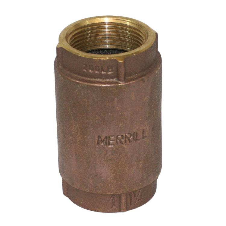 1-1/4" Std. Brass Check Valve