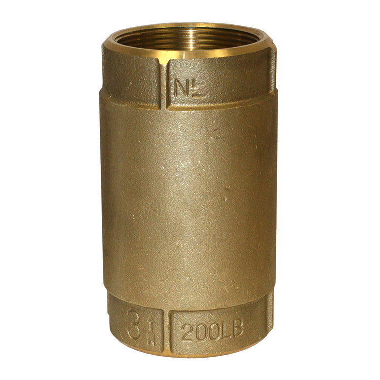 No-Lead Brass Check Valve with No-Spin Poppet | CVNL