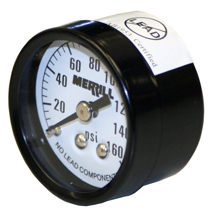 Dial Pressure Gauge – No Lead, Accurate Brass-Alloy Pressure Gauge for Water, Air & Steam