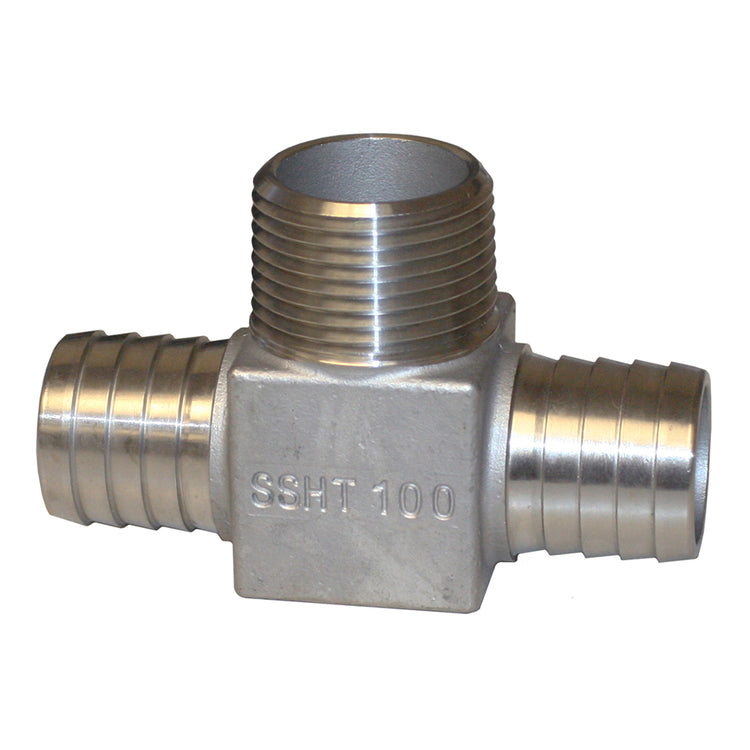 Stainless Steel Hydrant Tee – MIP to Plastic Pipe Connection