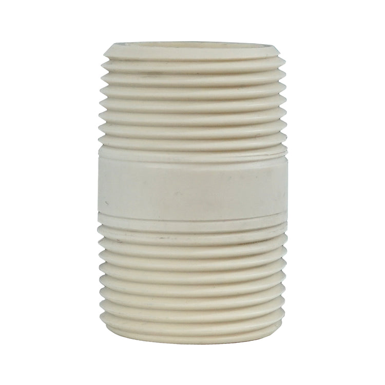 PVC Pipe Nipple – Threaded Male Connector for Plumbing and Irrigation Systems
