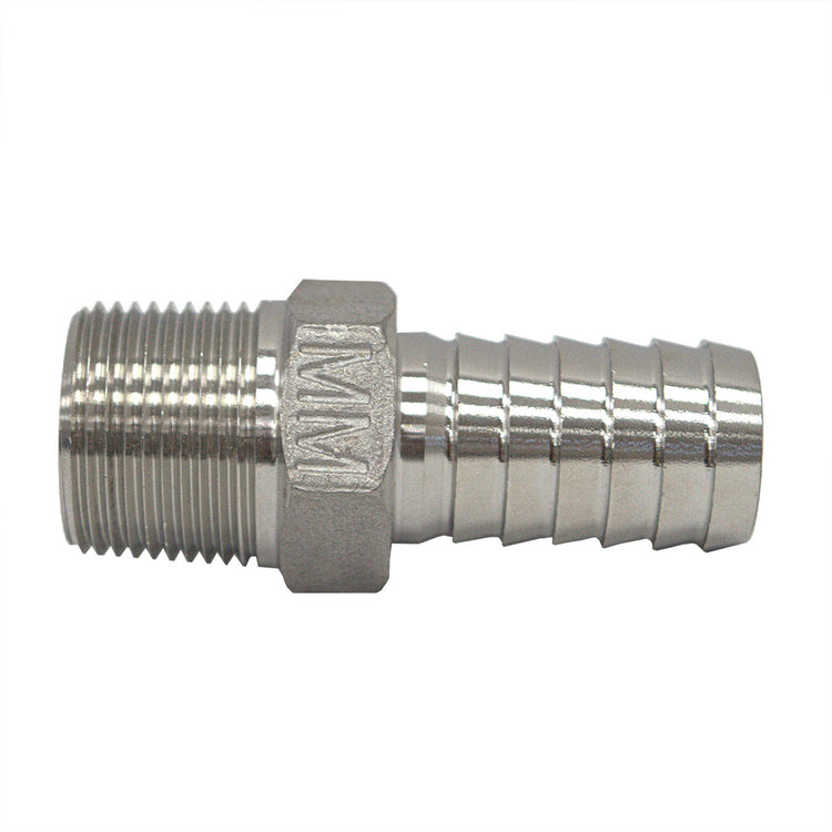 Stainless Steel Male Adapter with Hex | SSMA Fitting – Plastic Pipe to MIP | Made in the USA