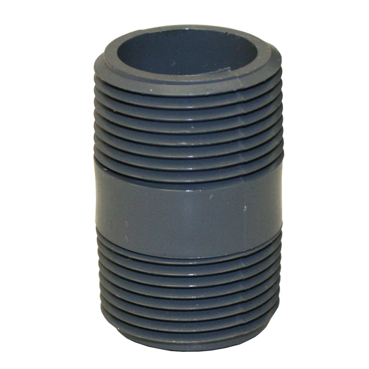 PVC Pipe Nipple – Threaded Male Connector for Plumbing and Irrigation Systems
