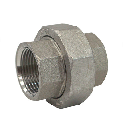 Stainless Steel Union with O-Ring – FIP to FIP Connector, Corrosion-Resistant, Durable Seal
