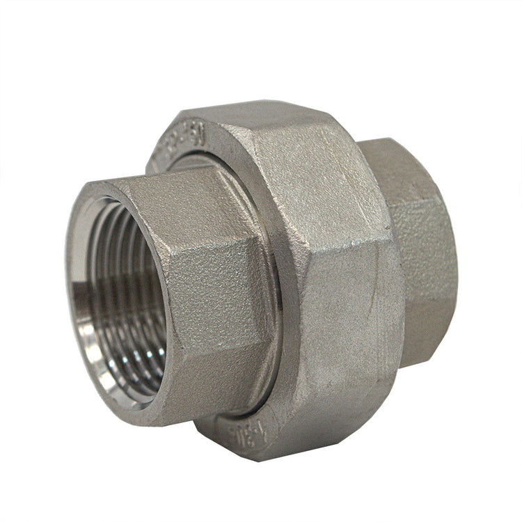 Stainless Steel Union with O-Ring – FIP to FIP Connector, Corrosion-Resistant, Durable Seal