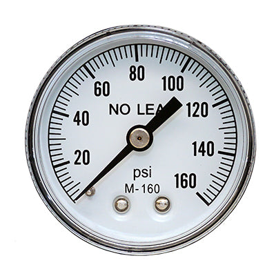 No Lead Pressure Gauges - Steel Case