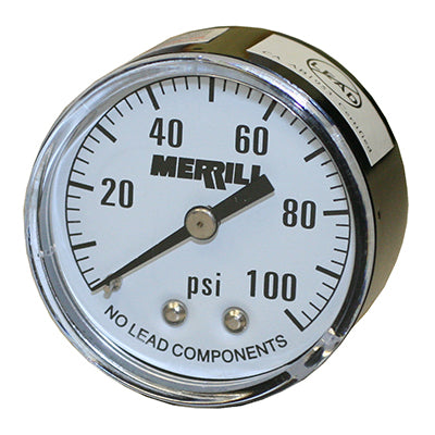 No Lead Pressure Gauges - Steel Case