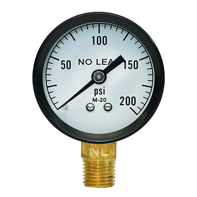 No Lead Pressure Gauges - Steel Case