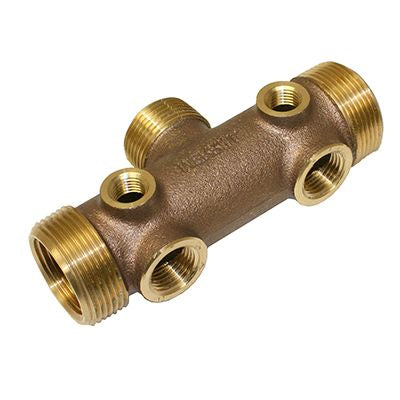 1" No Lead Brass Tank Tees - Cast