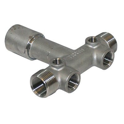 1" or 1-1/4" Stainless Steel Tank Tees with FIP Tank Connection