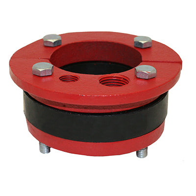 WS Series Cast Iron Well Seal - Single Drop Pipe - Split Top Plate