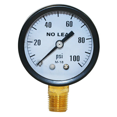 No Lead Pressure Gauges - Steel Case