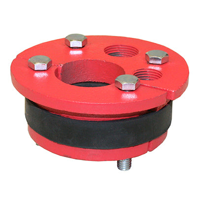 WS Series Cast Iron Well Seal - Single Drop Pipe - Split Top Plate