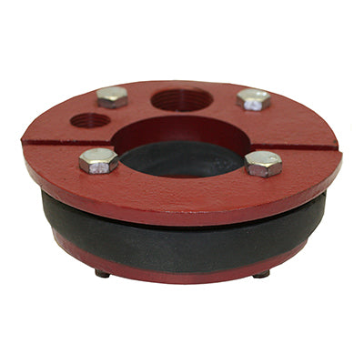 WS Series Cast Iron Well Seal - Single Drop Pipe - Split Top Plate 5" I.D.