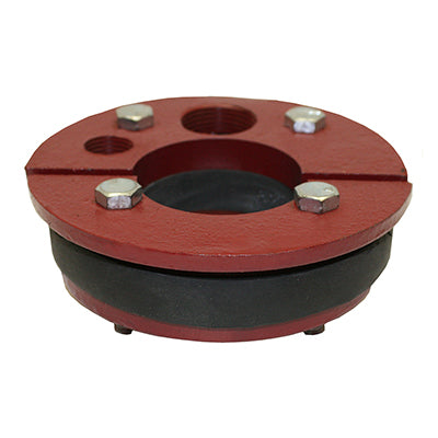 WS Series Cast Iron Well Seal - Single Drop Pipe - Split Top Plate 5" I.D.