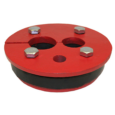 WS Series Cast Iron Well Seal - Double Drop Pipe, Split Top Plate