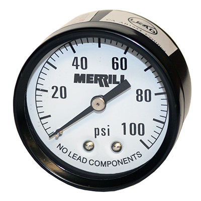 No Lead Pressure Gauges - Steel Case