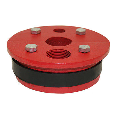 WS Series Cast Iron Well Seal - Single Drop Pipe - Split Top Plate