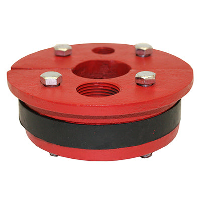 WS Series Cast Iron Well Seal - Single Drop Pipe - Split Top Plate