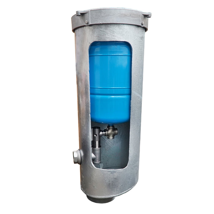 6" Pitless Control Unit 7' Bury, 4.5 Gal. Tank, 1-1/4" Disc w/ Plate & Cap