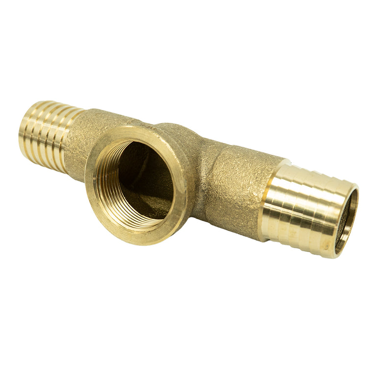 Bleeder Orifice Tee – No Lead Brass with Molded Rubber Flapper Valve | BOTFNL