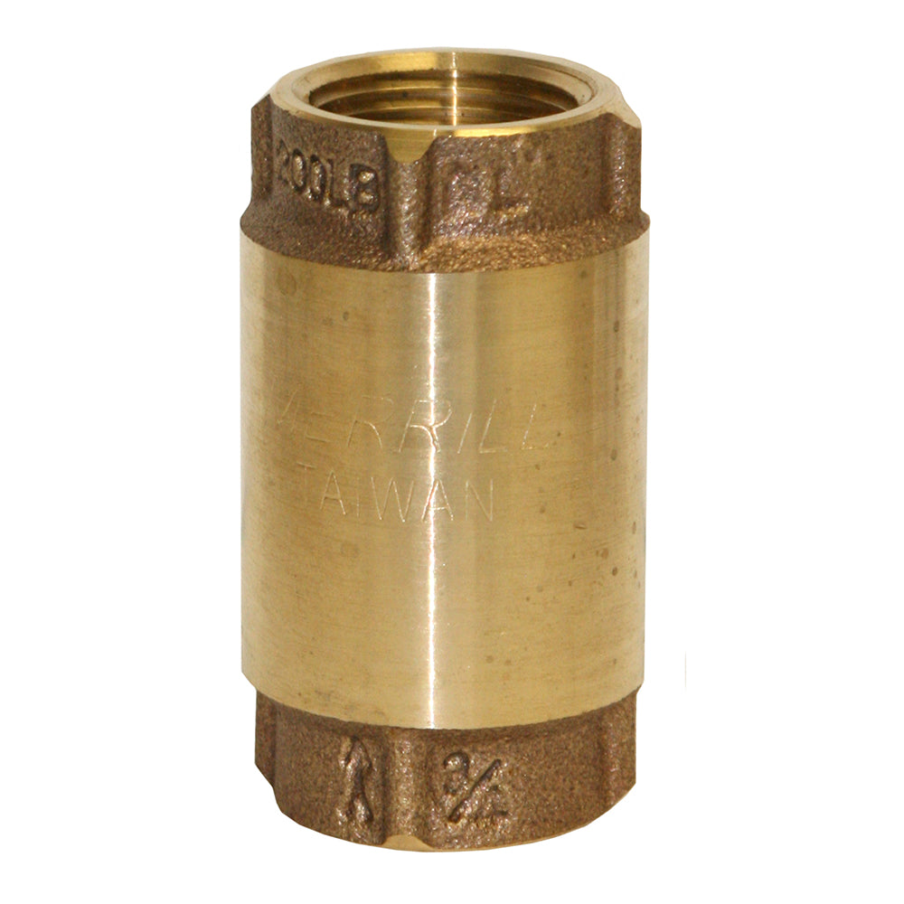 No-Lead Bronze Check Valve – No-Spin Poppet, High Performance