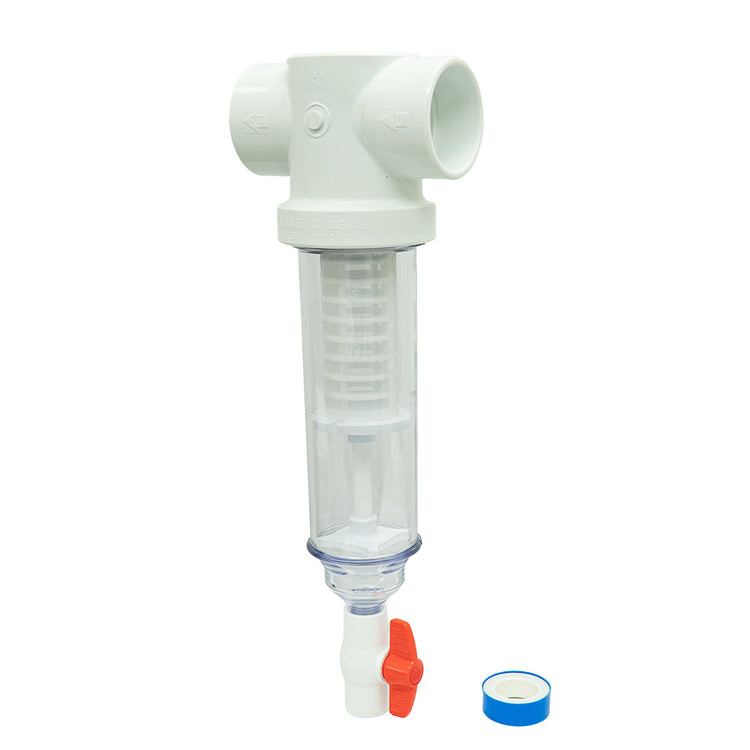 Sediment Trapper with Slip x Slip Connections – Clear Cover, Reusable Screens | SPIN-ST-F