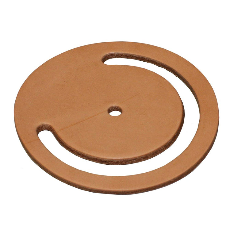 Flat Valve Leather with Center Hole – No. 700 Universal Lower Valve Leather | Durable Natural Finish | 700CL