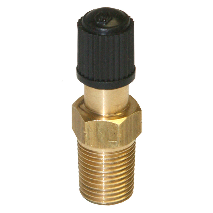 1/4"-1/8" Air Valves – No-Lead Brass with Standard or Light Core Spring and Cap