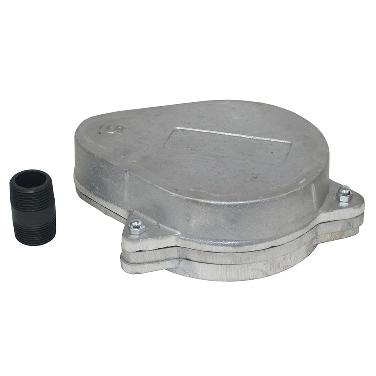 WCO Series Sanitary Watertight Well Cap with Grounding & Conduit Tapping | All-Aluminum Seal with Bronze Screen