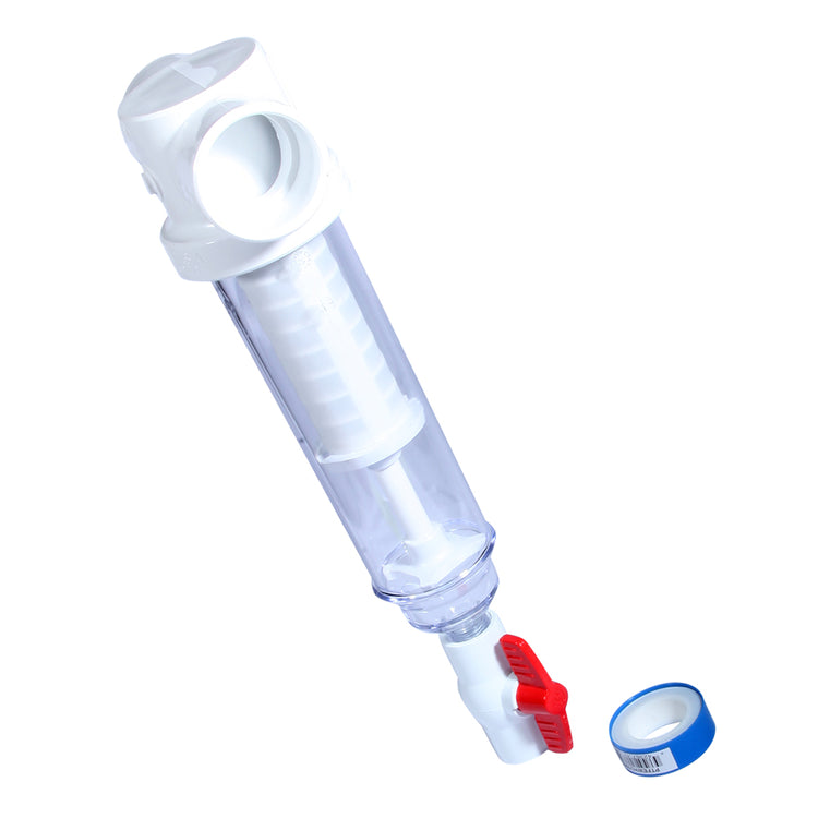 Sediment Trapper with Slip x Slip Connections – Clear Cover, Reusable Screens