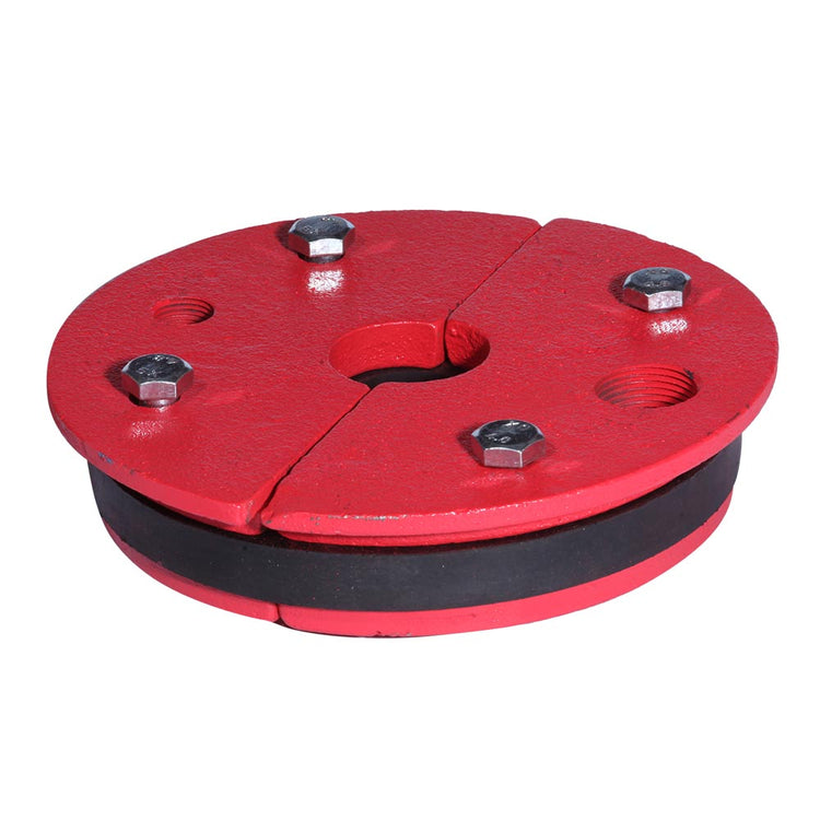 WS Series Cast Iron Well Seal – Single Drop Pipe with Split Top Plate, Cable Tapping & Vent | WS Split