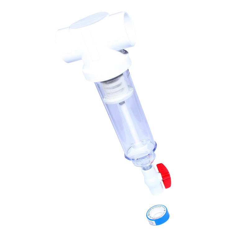 Sediment Trapper with Slip x Slip Connections – Clear Cover, Reusable Screens