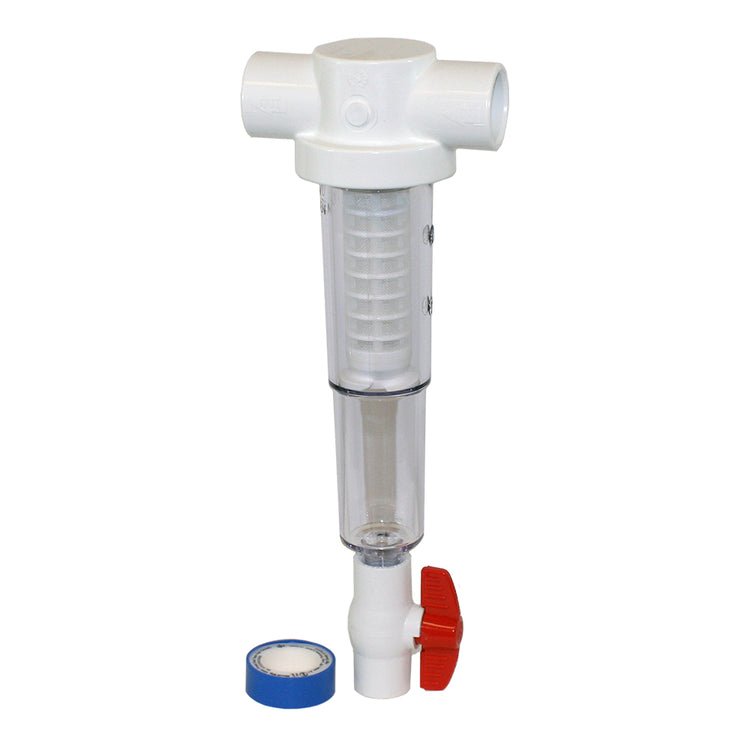 Sediment Trapper with Slip x Slip Connections – Clear Cover, Reusable Screens