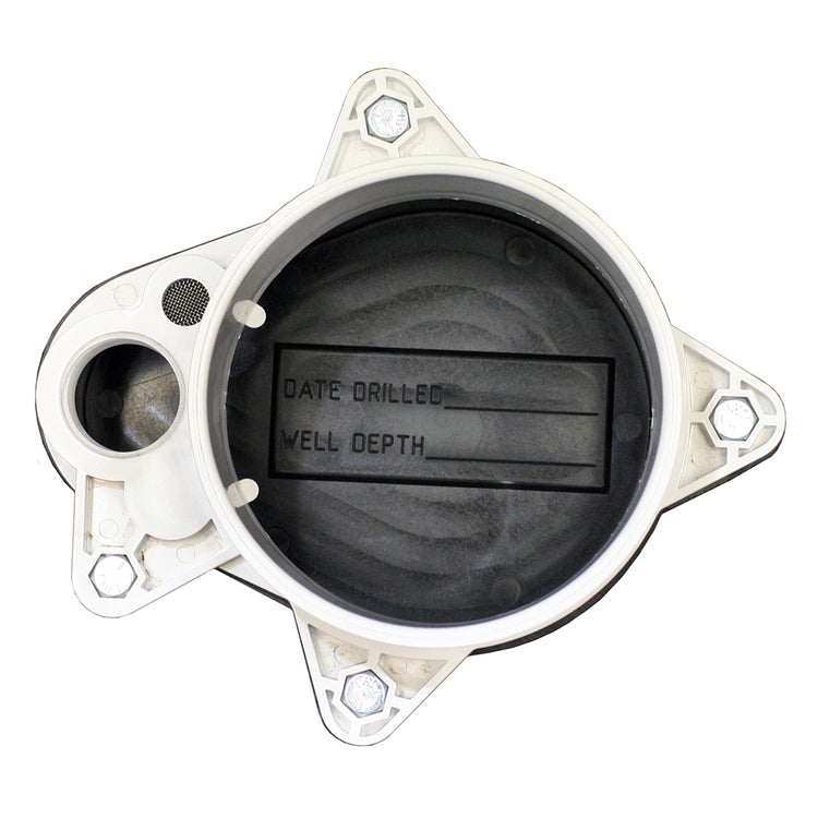 WCOPP Series Sanitary Watertight Cap with 3 Bolt Holes – UV Resistant Molded Plastic