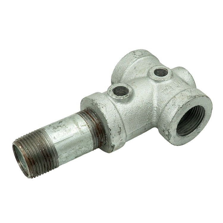 Galvanized Tank Tee with Drain Hole | IATXS
