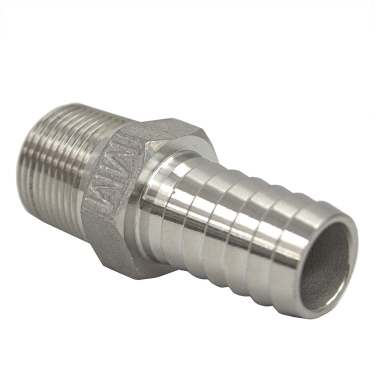 Stainless Steel Male Adapter with Hex | SSMA Fitting – Plastic Pipe to MIP | Made in the USA