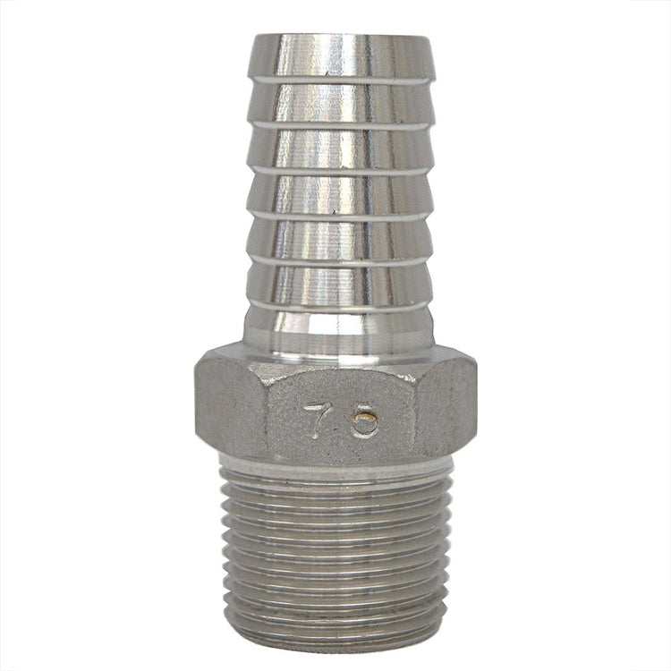 Stainless Steel Male Adapter with Hex | SSMA Fitting – Plastic Pipe to MIP | Made in the USA
