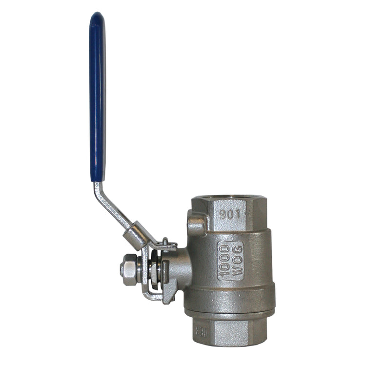 Stainless Steel Ball Valve – Full Port, Teflon Seals, High Pressure