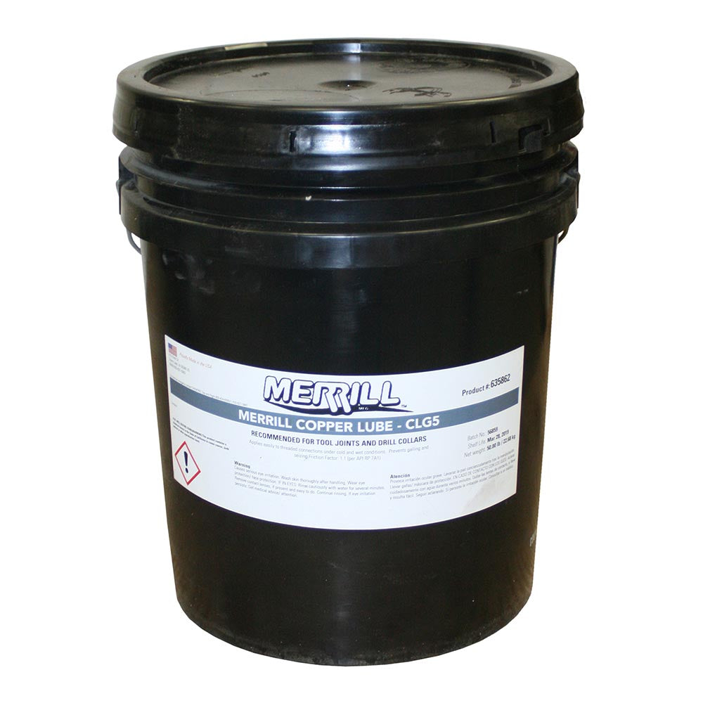 Merrill Copper Added Well Drilling Lubricant Cold Weather Rated to -49F Merrill Copper Added Well Drilling Lubricant Cold Weather Rated to -49F