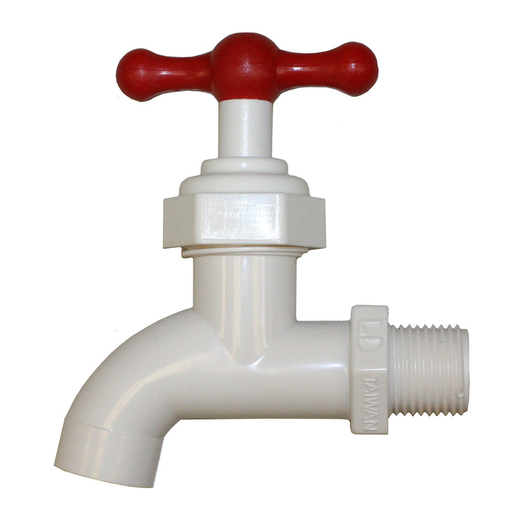 PVC Sampling Valve – No Outlet Thread | Neoprene Seal, Heavy-Duty Handle